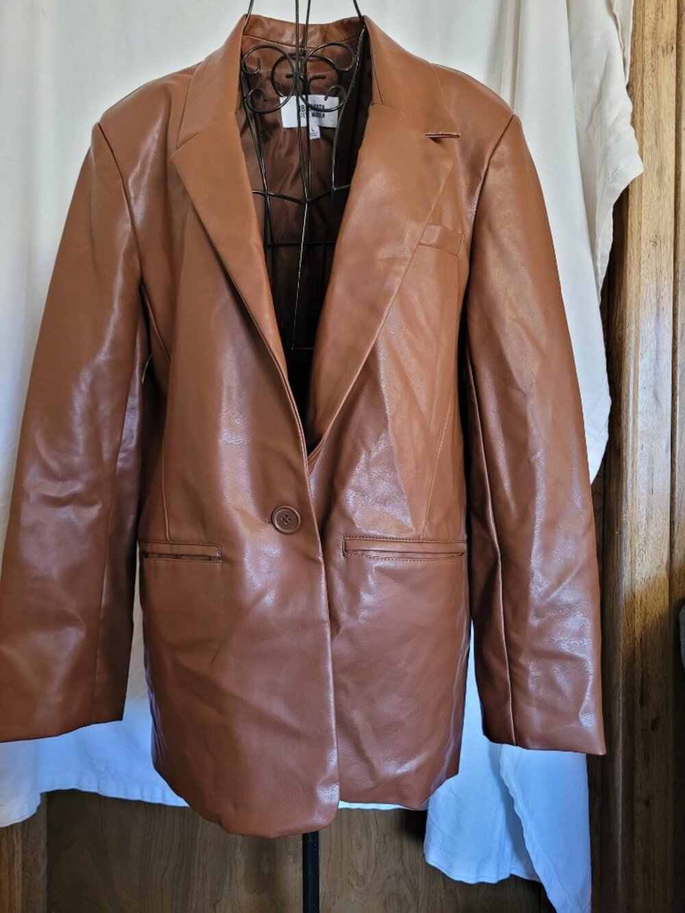 BB DAKOTA Steve Madden Large Faux Leather Jacket